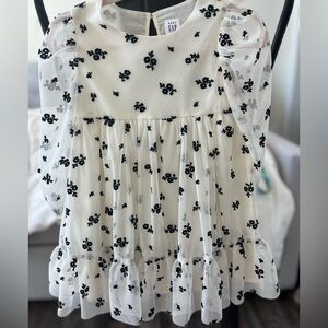GAP Ivory Dress with Floral Design🤍